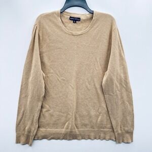 J.Crew‎ Mercantile Lightweight V-Neck Sweater Camel Tan Men's XL